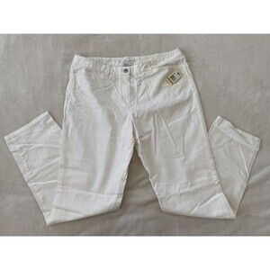 NWT Studio M White Stretch Jeans Pants SZ 14